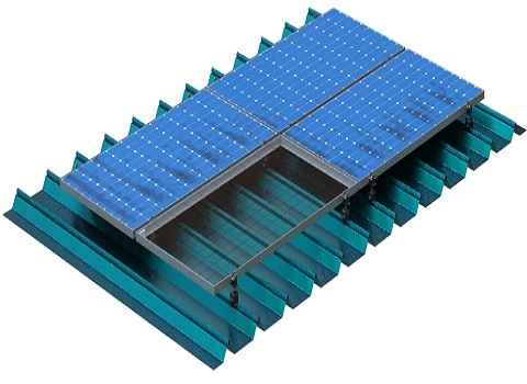 Mars colored sheet steel roofing system